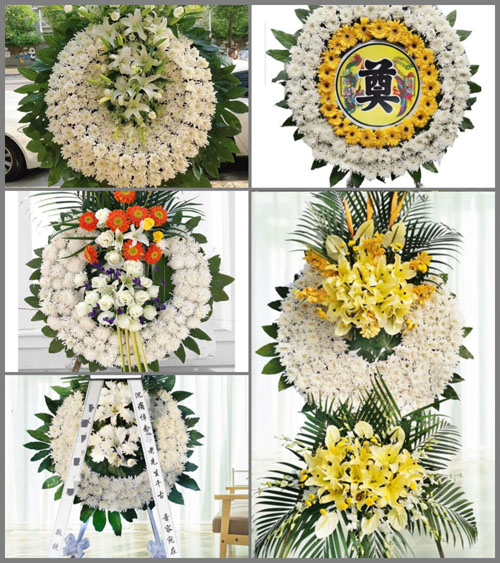 湖北孝感市安陆市烟店镇八里村花圈速递