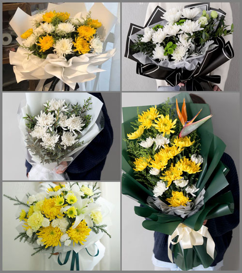 湖北孝感市安陆市烟店镇八里村白事花束代送